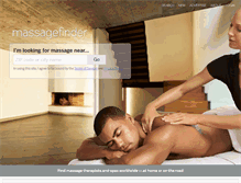 Tablet Screenshot of massagefinder.com